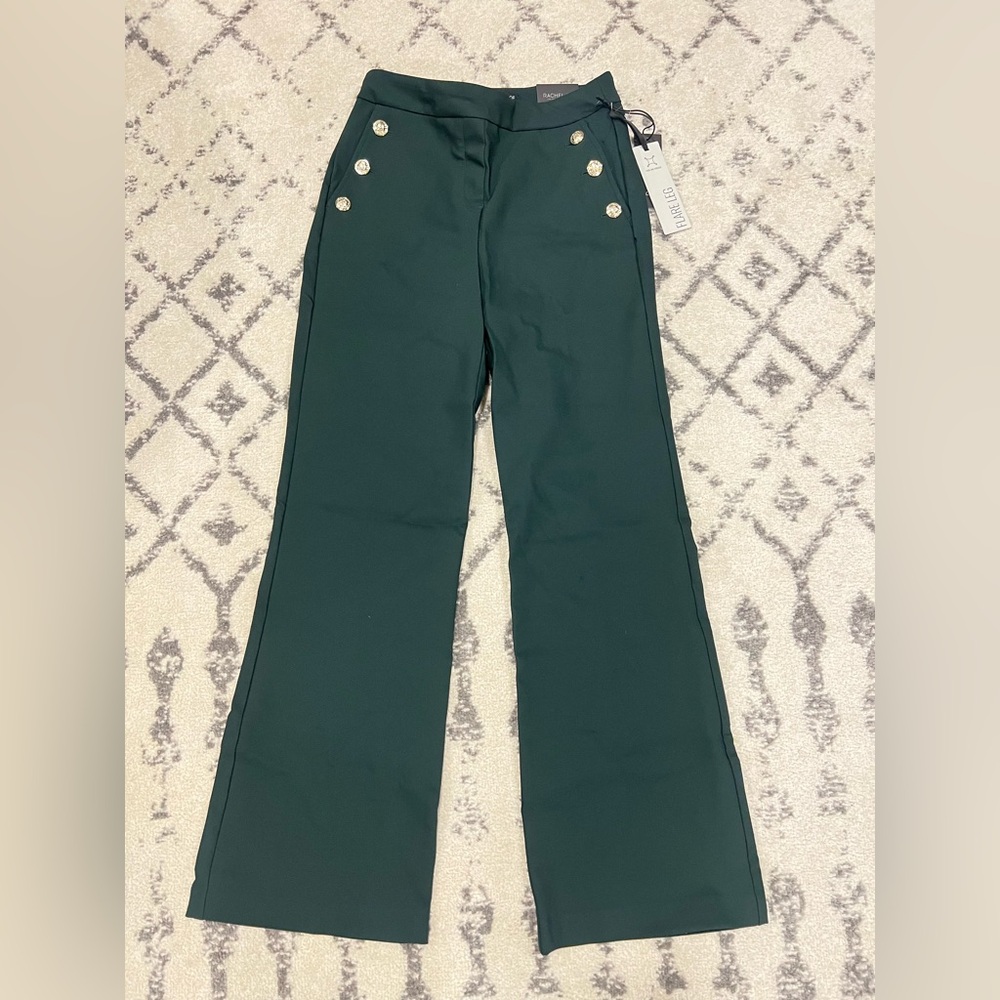Green High-Waisted Trouser
